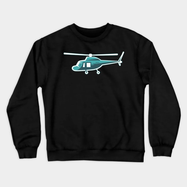 Helicopter Crewneck Sweatshirt by Pixy Official